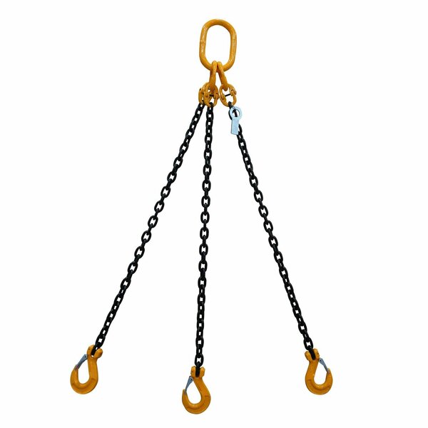 Starke Chain Sling, 5/16in, G80, Sling Hook, 3 ft SCSG80516-3LS-3